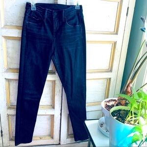 VINCE Washed Black High Waist Skinny Jeans